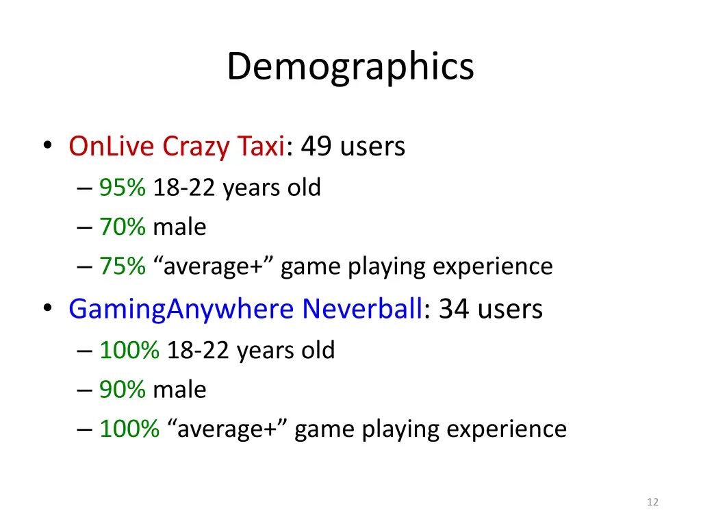 demographics