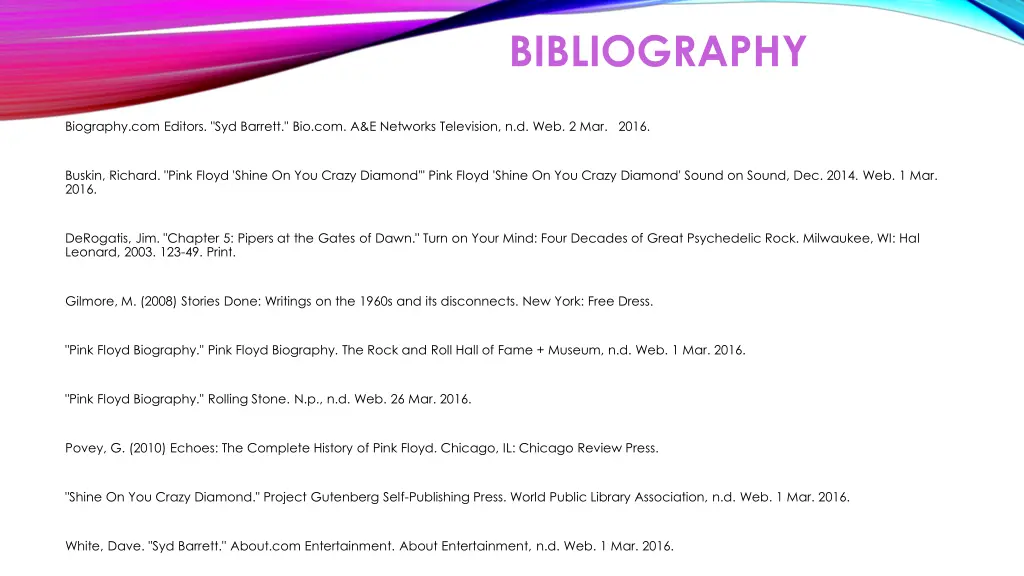 bibliography