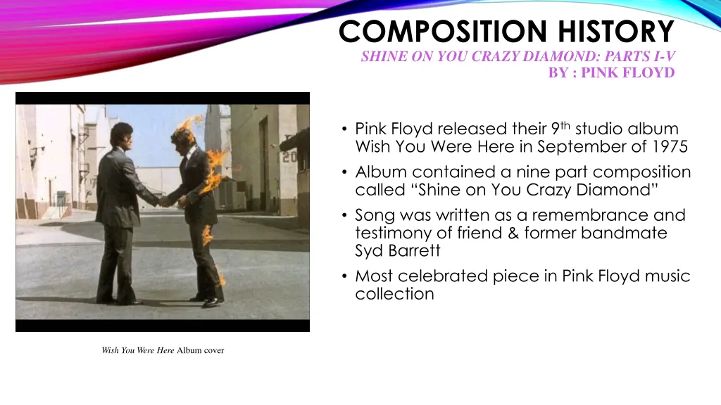 composition history shine on you crazy diamond