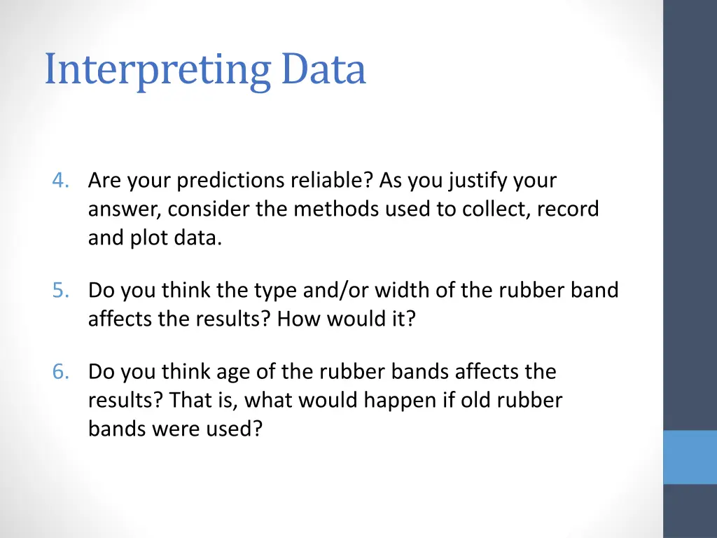 interpreting data 1