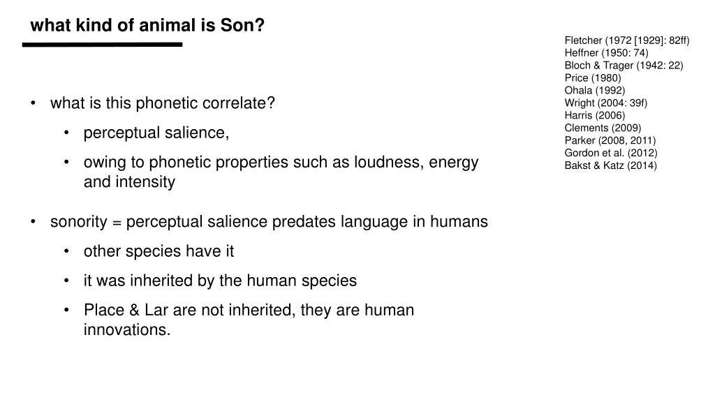 what kind of animal is son 1