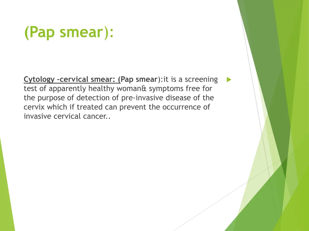 pap smear