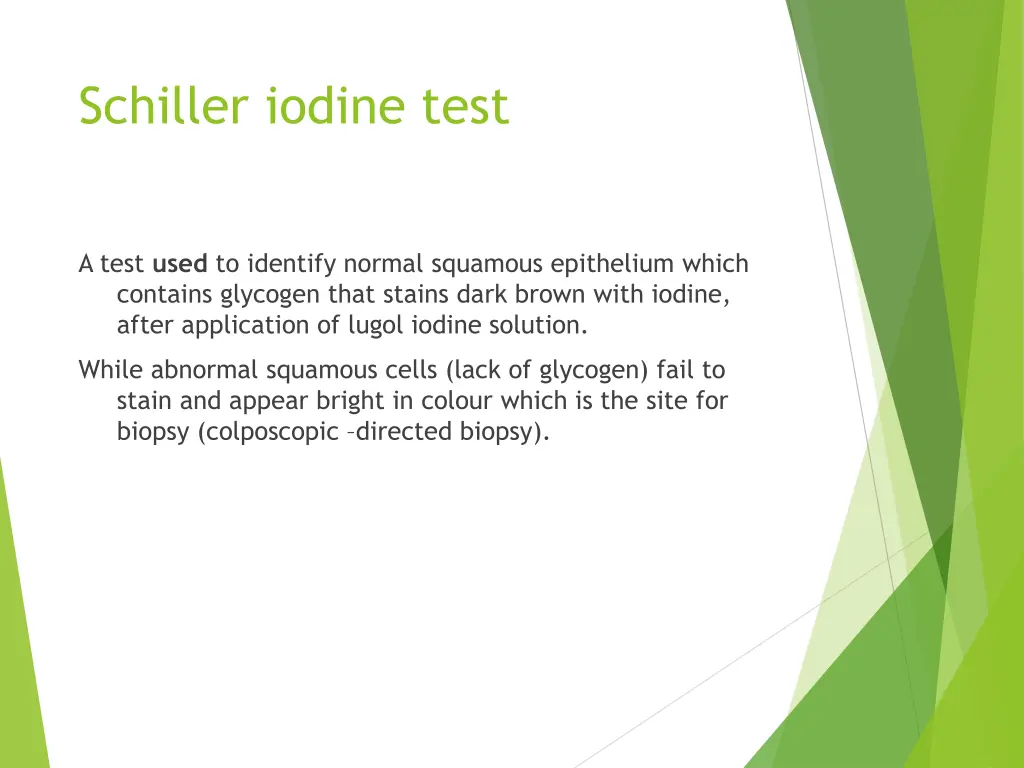 schiller iodine test