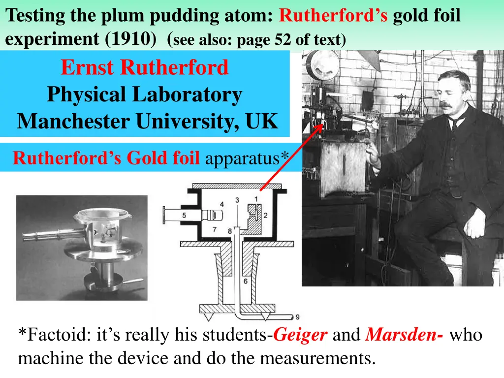 testing the plum pudding atom rutherford s gold