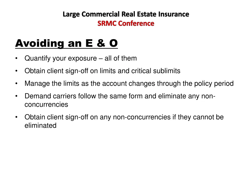 large commercial real estate insurance srmc 10