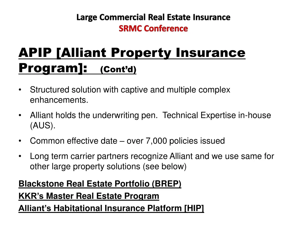 large commercial real estate insurance srmc 14