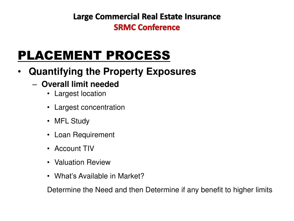 large commercial real estate insurance srmc 6