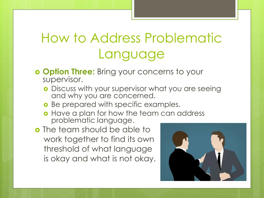 how to address problematic language 3