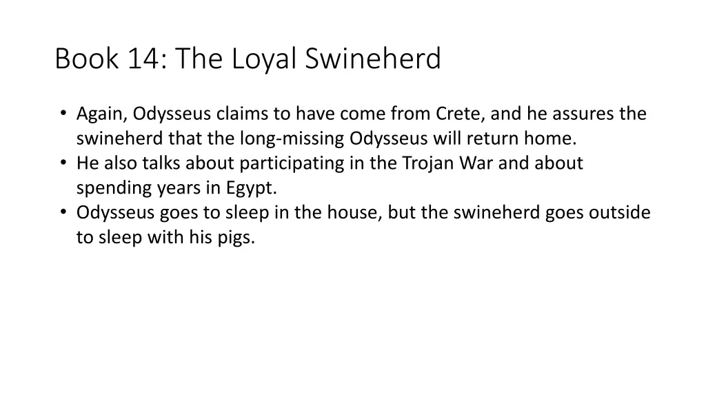 book 14 the loyal swineherd 1