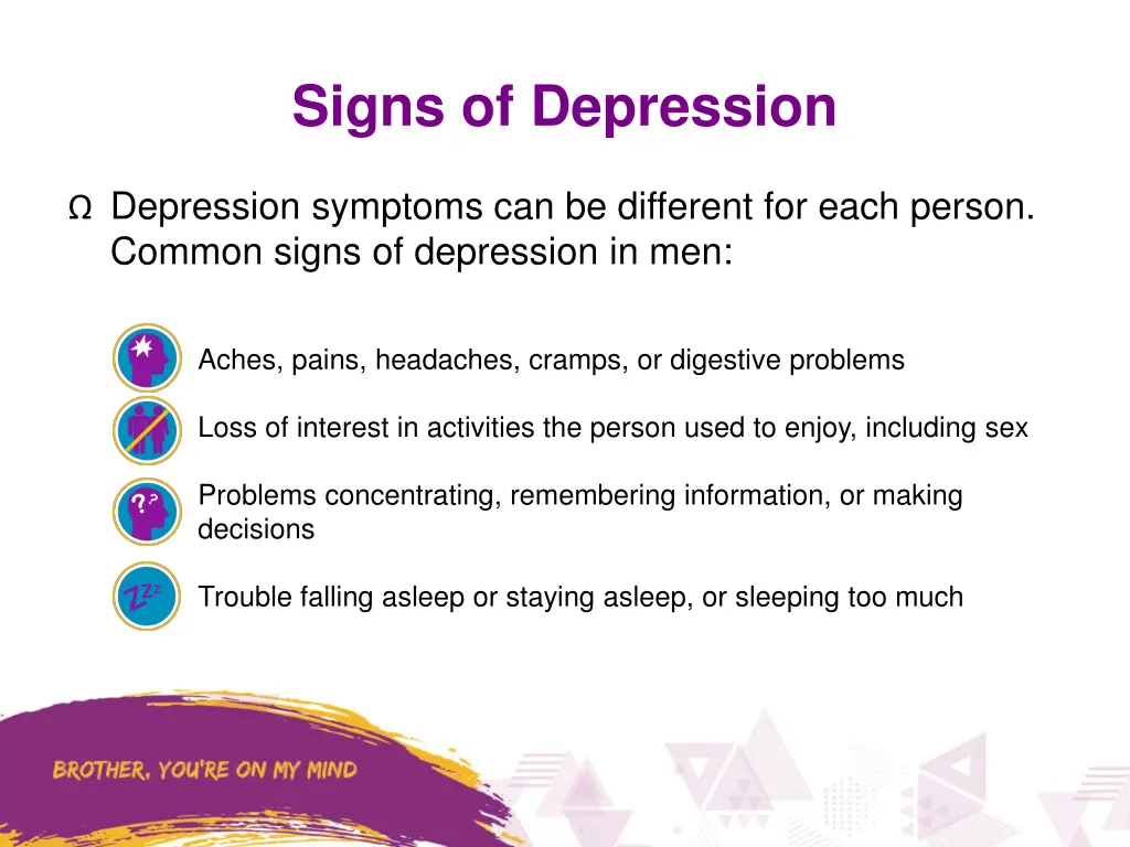 signs of depression