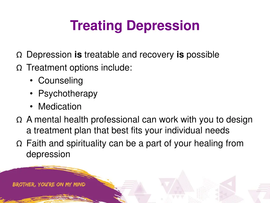 treating depression