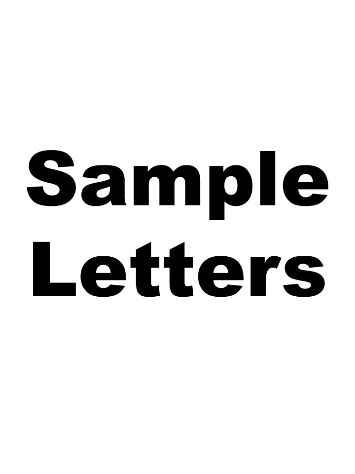 sample letters