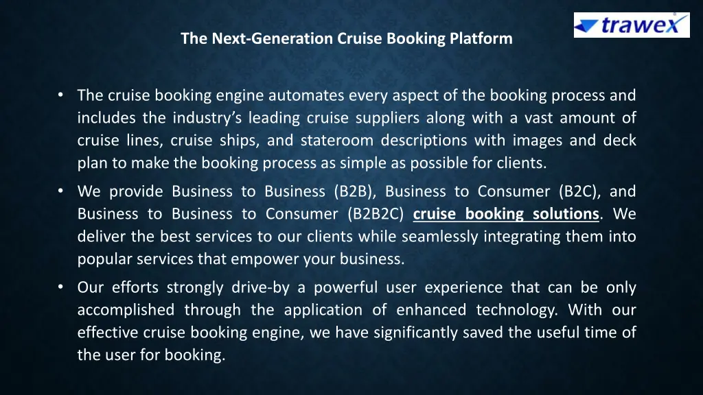 the next generation cruise booking platform