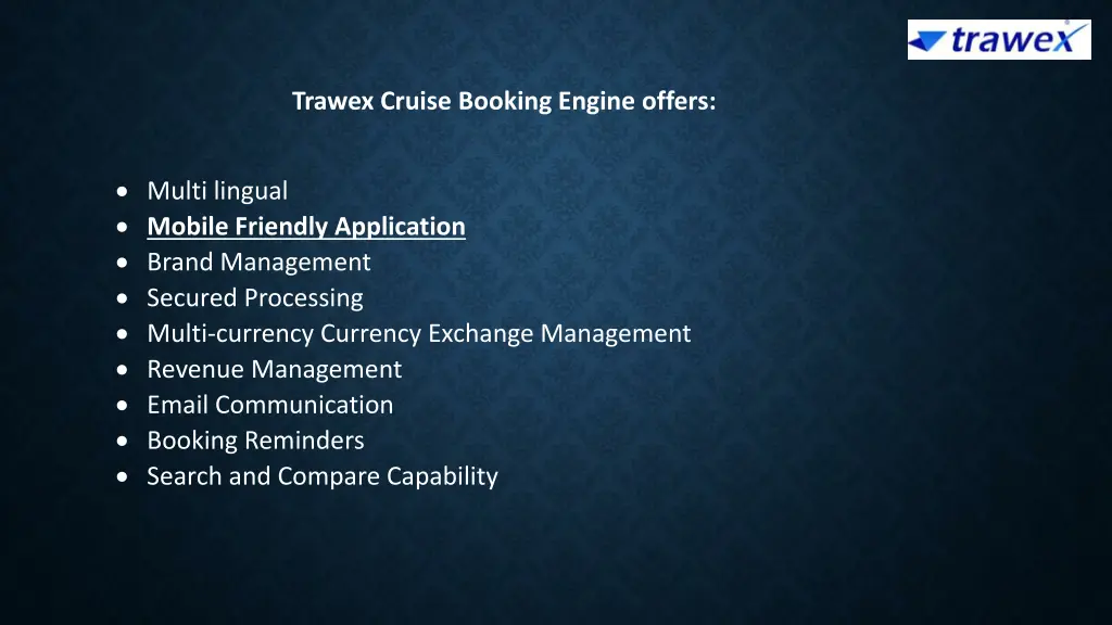 trawex cruise booking engine offers