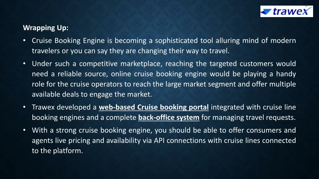 wrapping up cruise booking engine is becoming