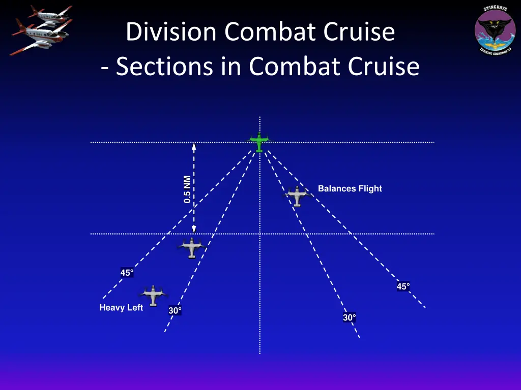 division combat cruise sections in combat cruise