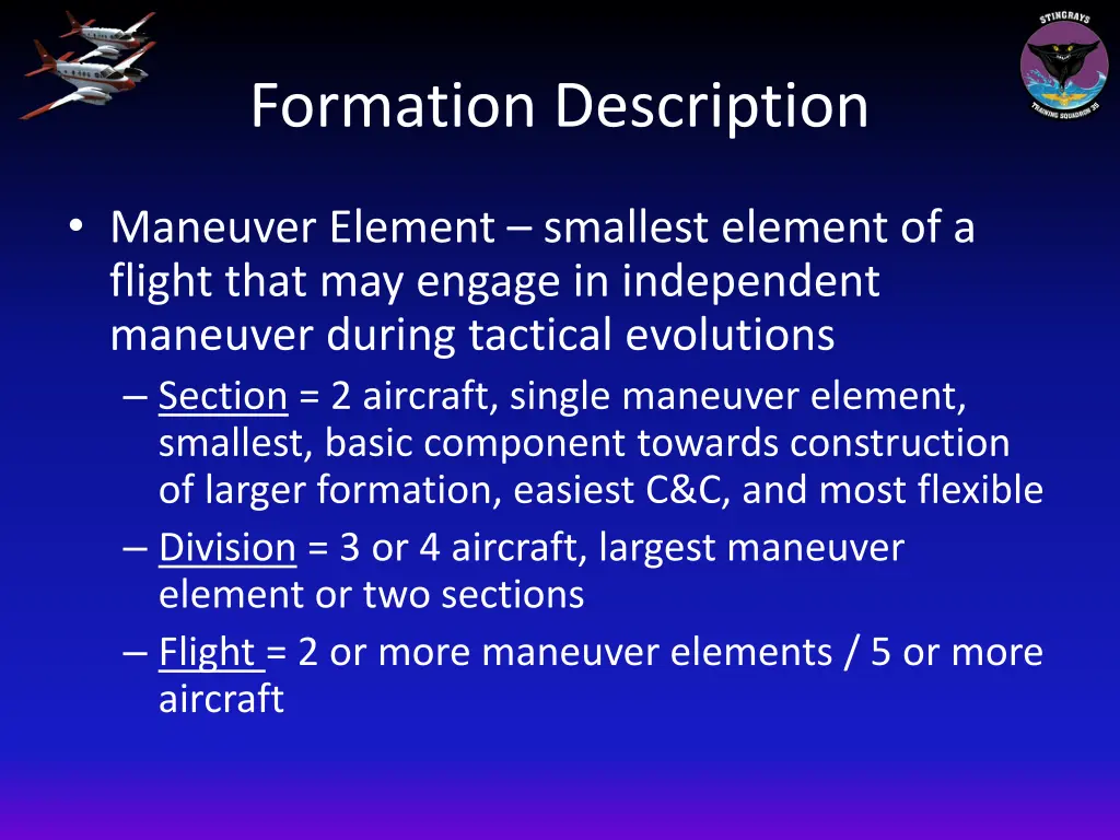 formation description