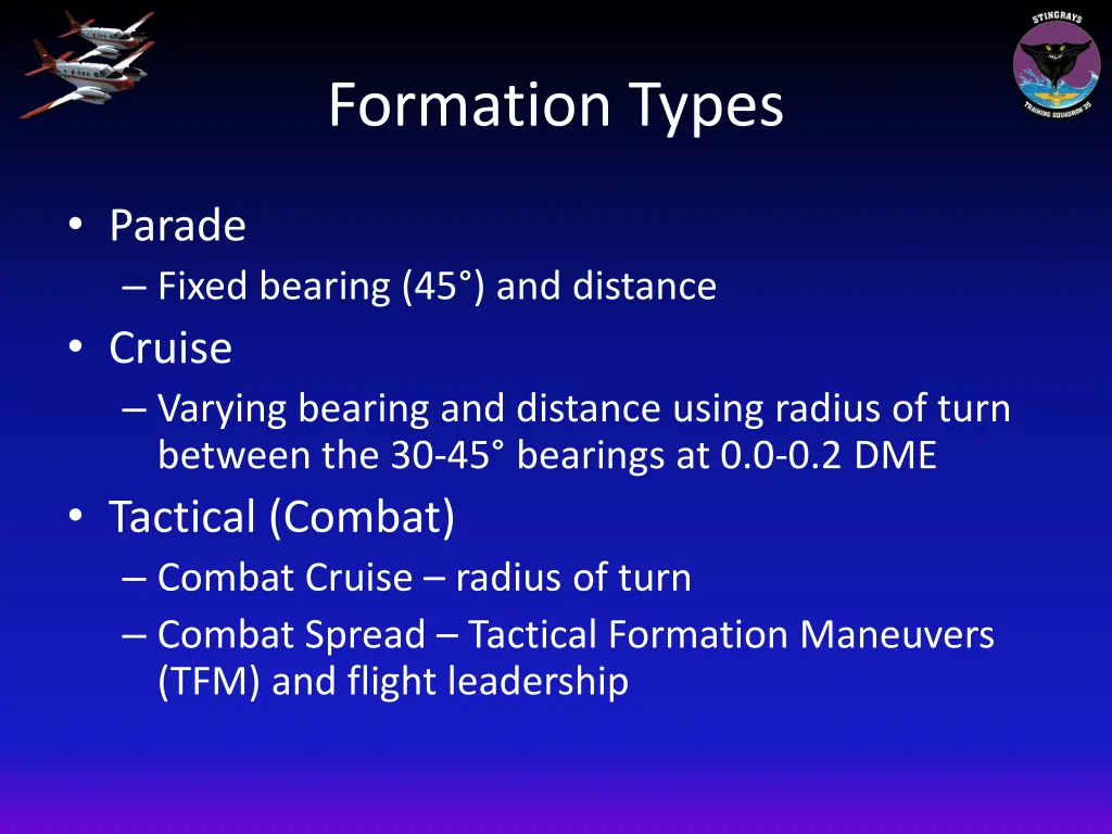 formation types