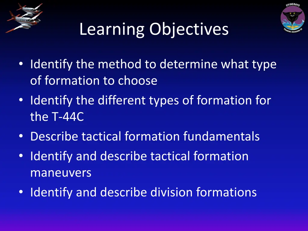 learning objectives