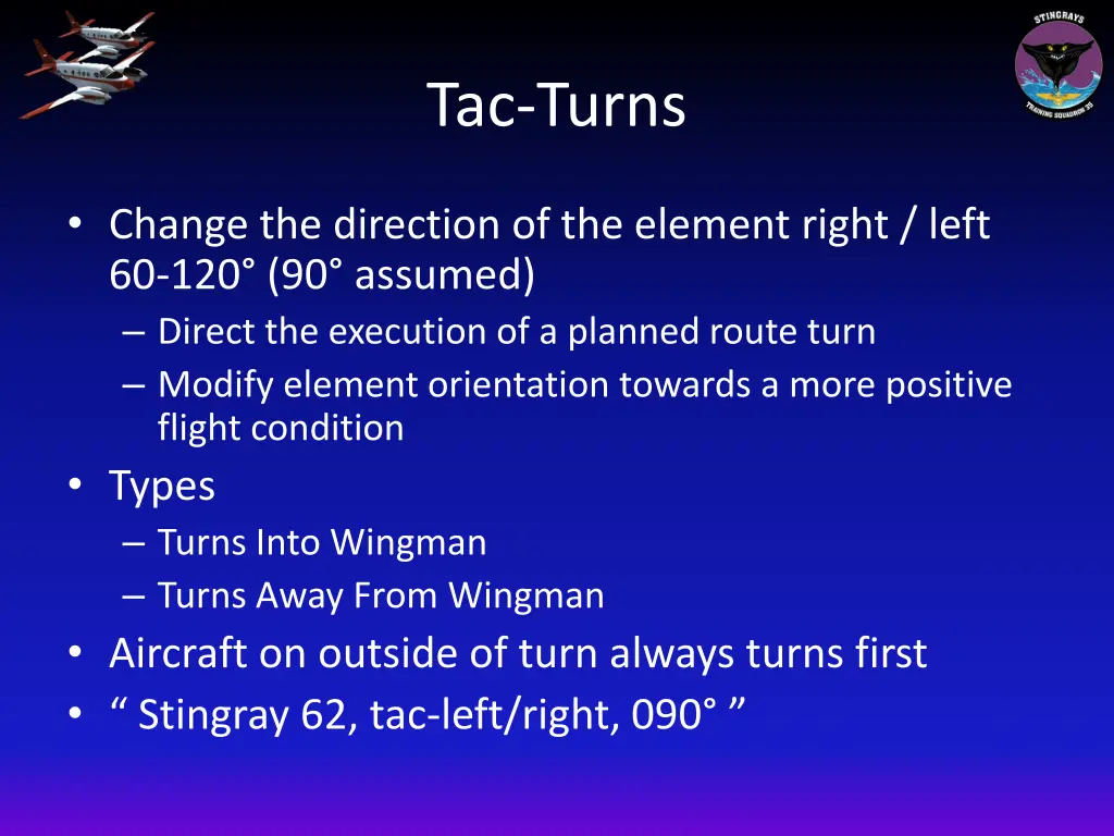 tac turns