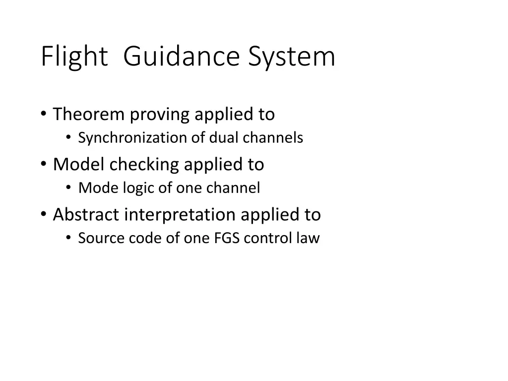 flight guidance system