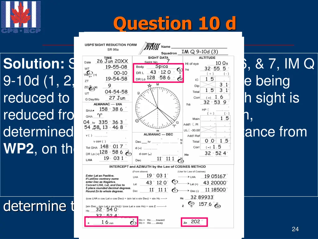 question 10 d