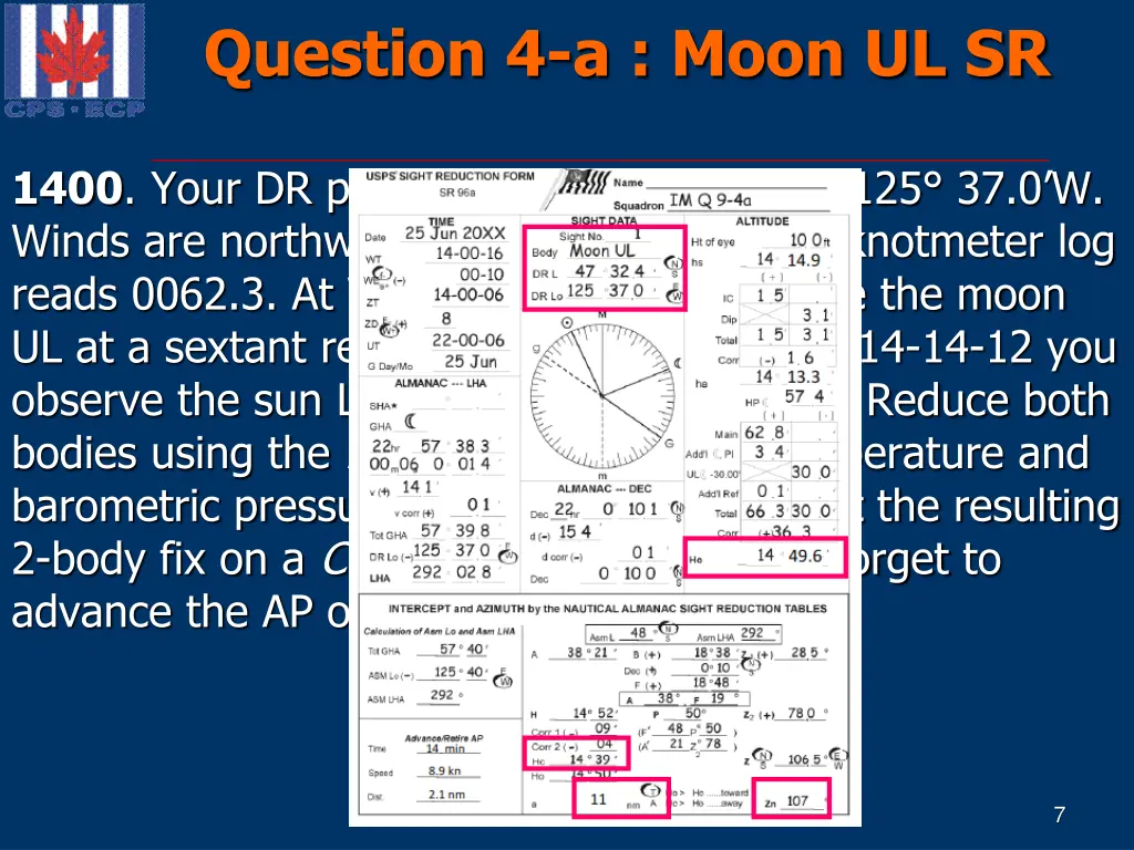 question 4 a moon ul sr