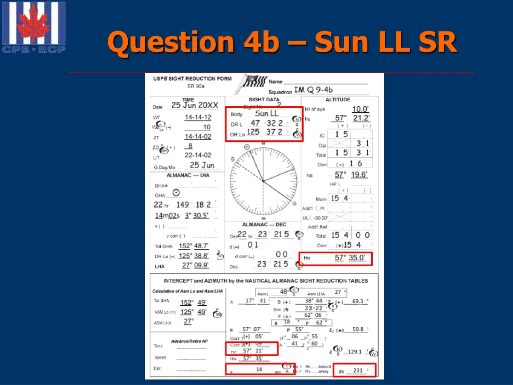 question 4b sun ll sr