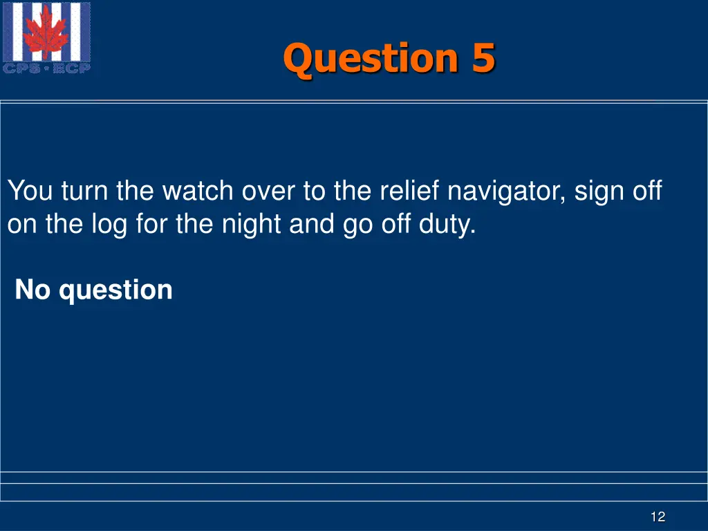 question 5