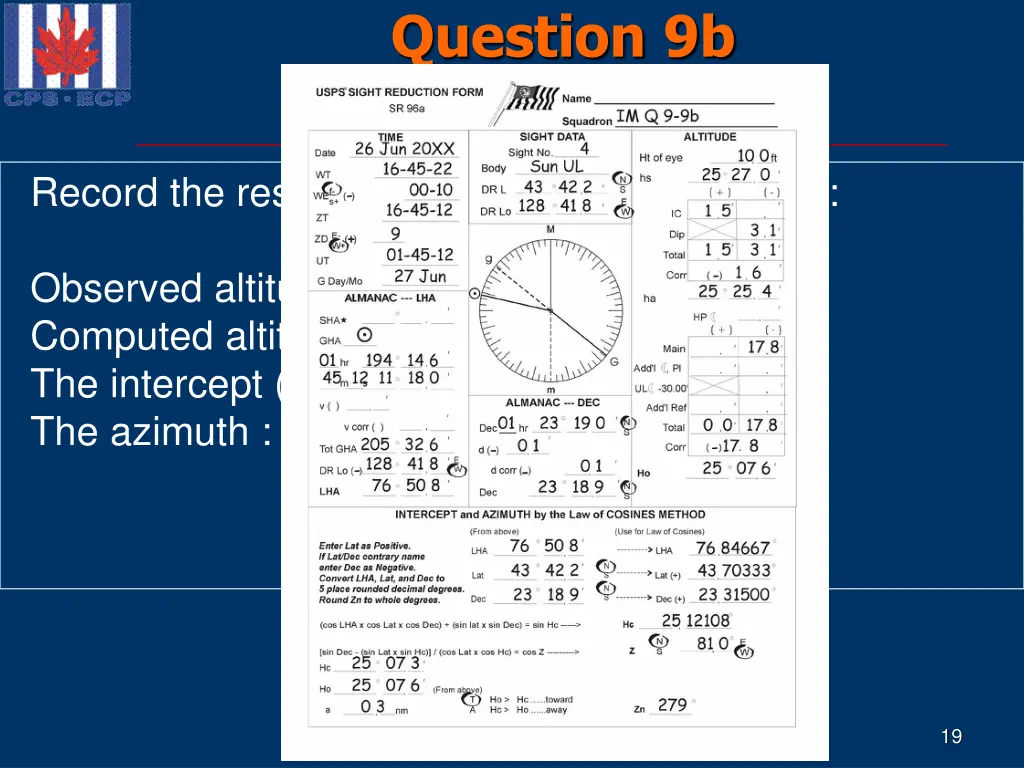 question 9b