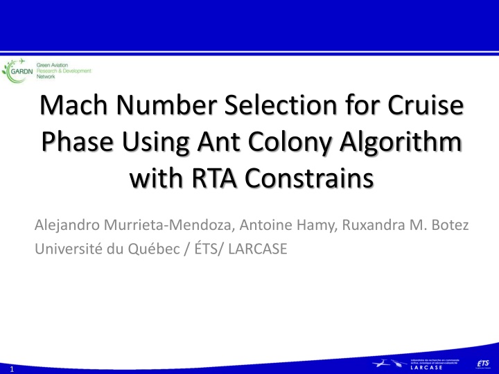 mach number selection for cruise phase using