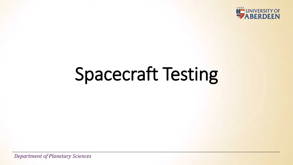 spacecraft testing spacecraft testing