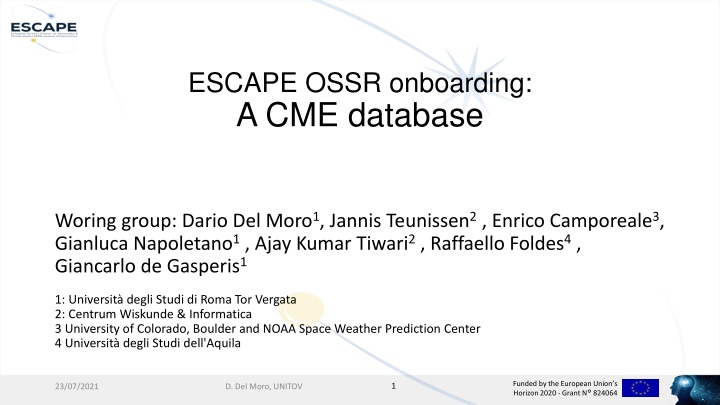 escape ossr onboarding a cme database