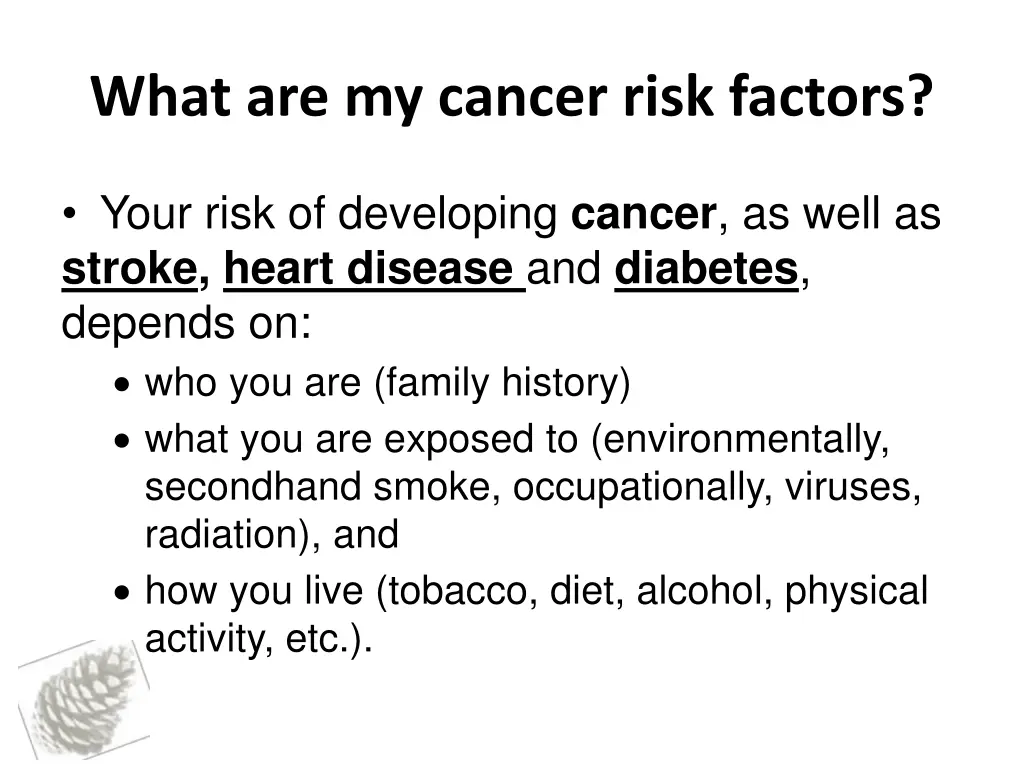 what are my cancer risk factors