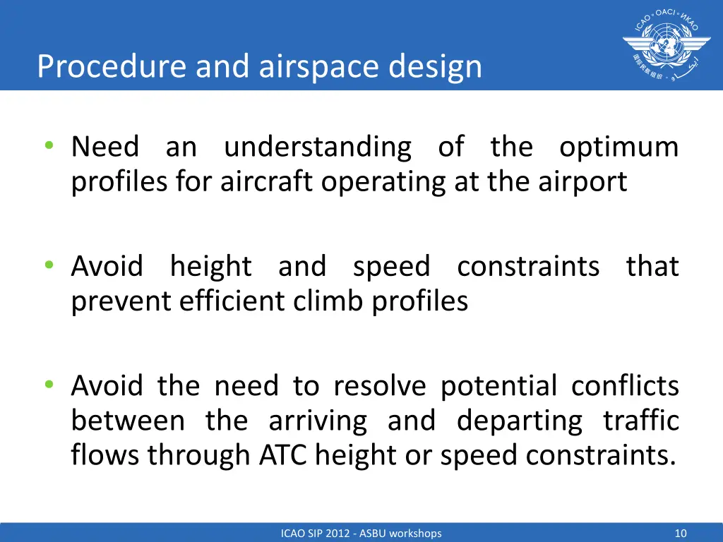 procedure and airspace design