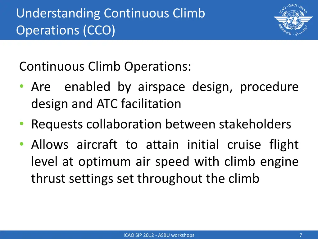 understanding continuous climb operations cco