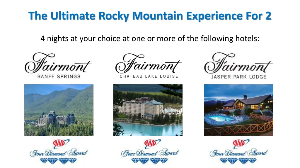 the ultimate rocky mountain experience for 2 2