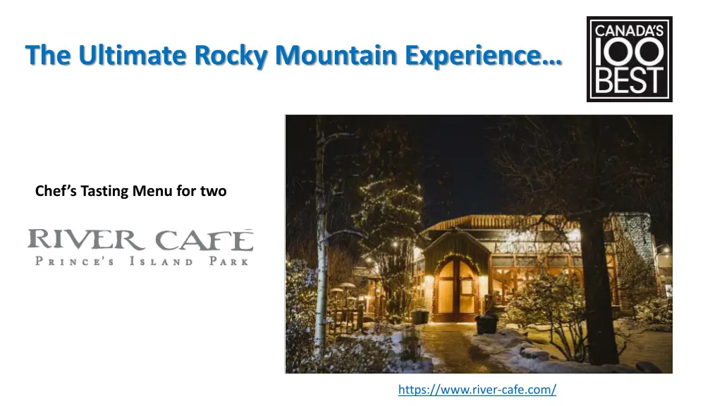 the ultimate rocky mountain experience