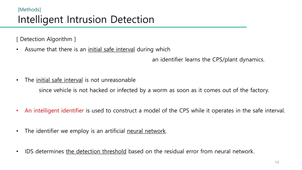 methods intelligent intrusion detection 1