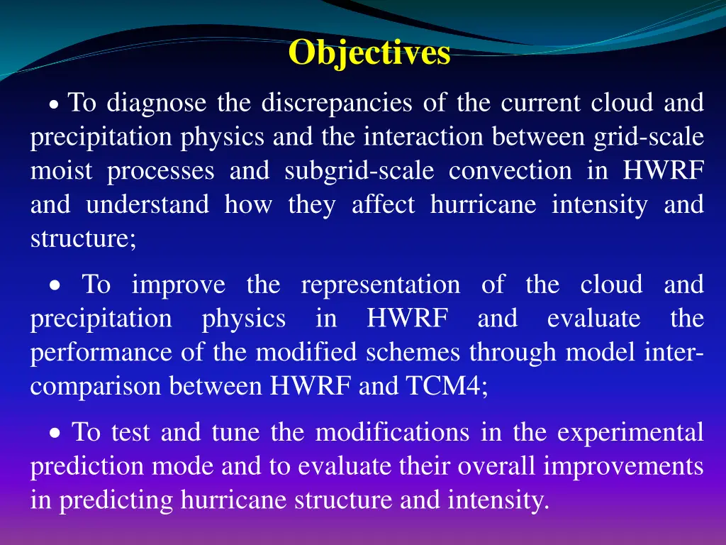 objectives