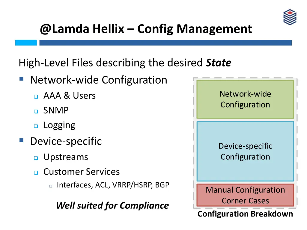 @lamda hellix config management