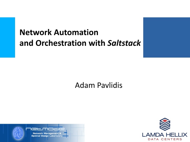 network automation and orchestration with