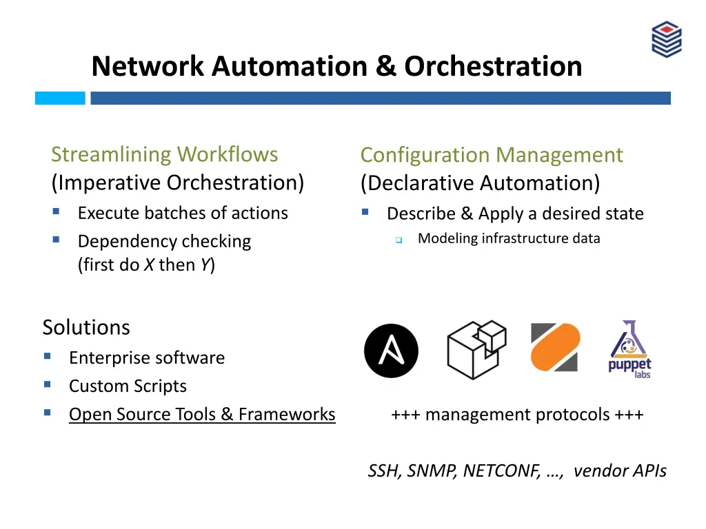 network automation orchestration