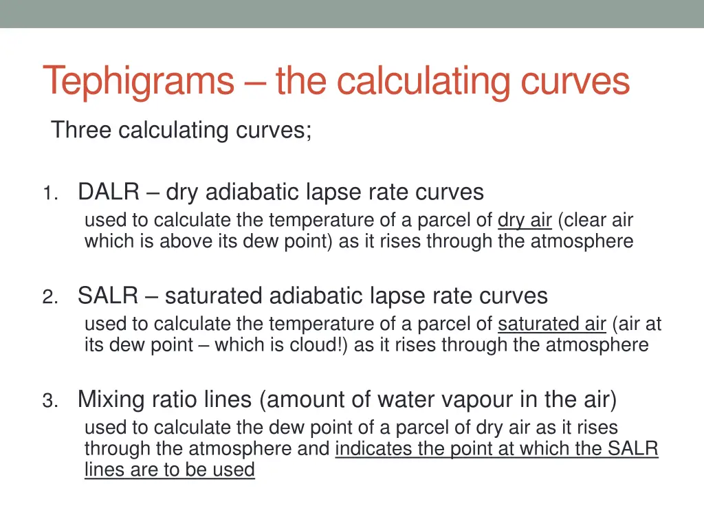 tephigrams the calculating curves 1