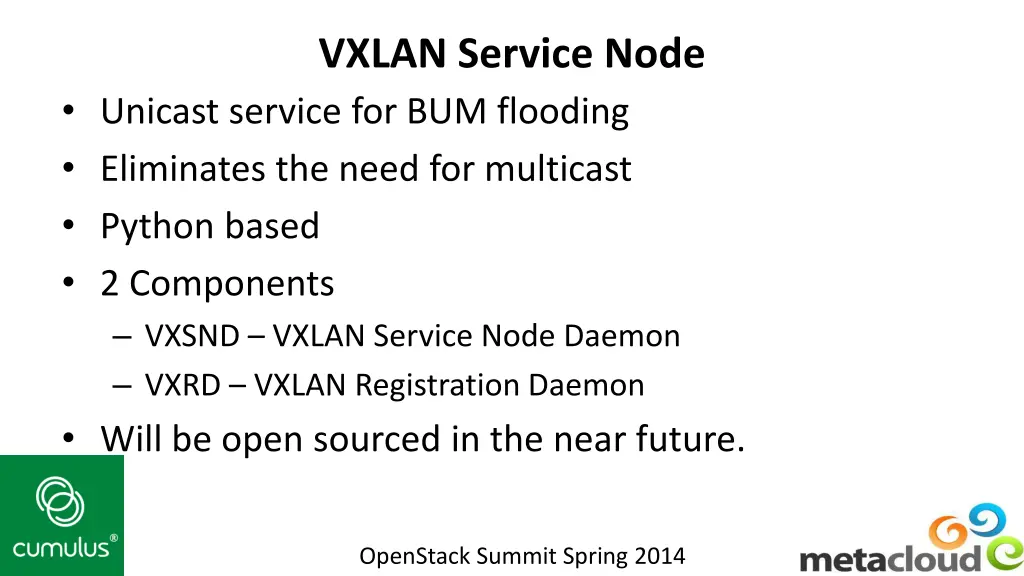 vxlan service node