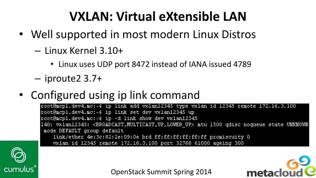 vxlan virtual extensible lan well supported