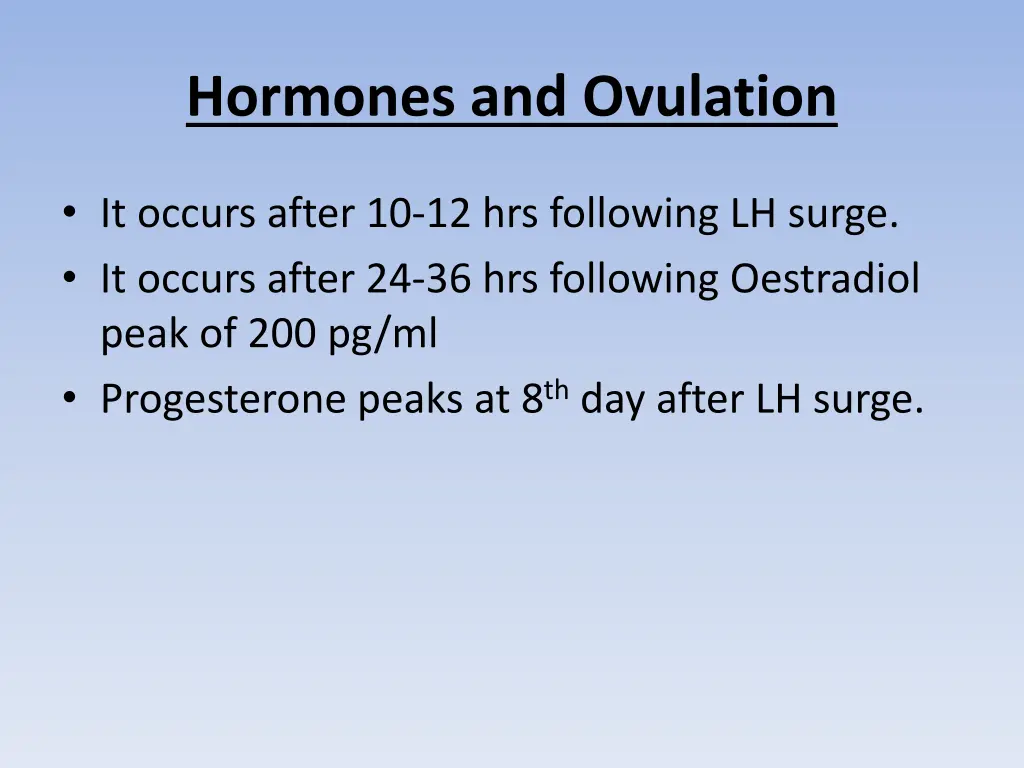 hormones and ovulation