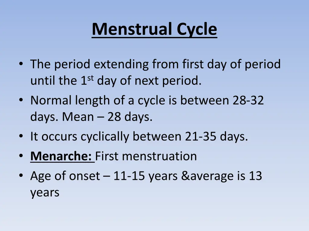 menstrual cycle