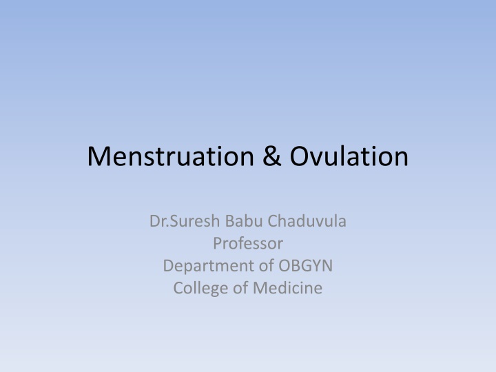 menstruation ovulation