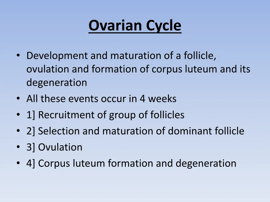 ovarian cycle